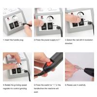 Taladro profesional para uñas, máquina de manicura con cuchillo de exhibición de velocidad, máquina de pedicura, lijadora de uñas eléctrica, herramientas para uñas, 12W, 20000RPM - details 7