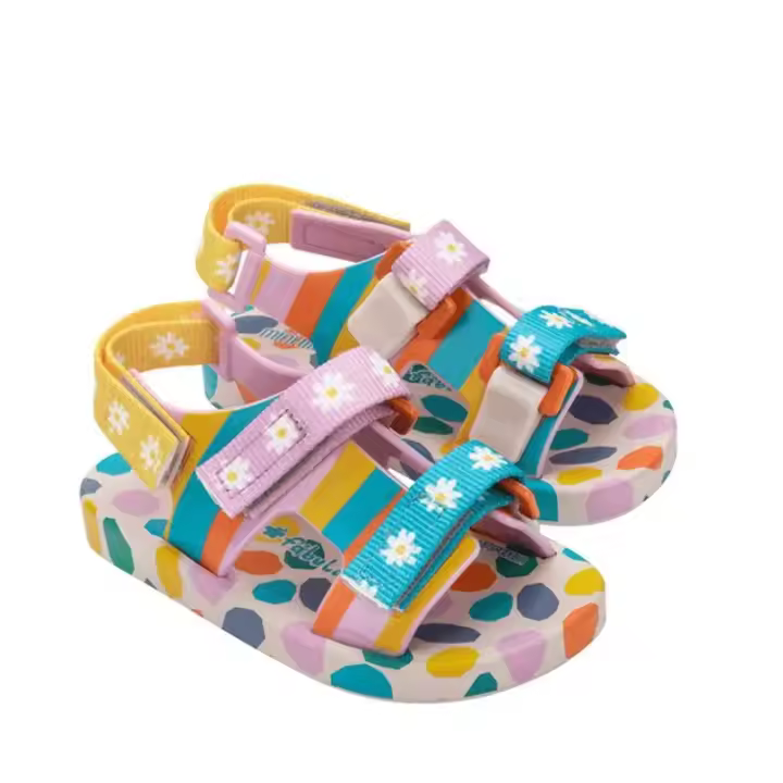 Sandalias de Playa para Niños Zapatos Deportivos de Fondo Plano Informales con Gráfico en Contraste - 1