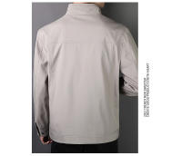 Chaqueta Ligera de Primavera para Hombres Ajuste Delgado, Corte Casual, Material de Poliéster, Cierre de Cremallera, Ideal para Trabajo y Uso al Aire Libre - details 5