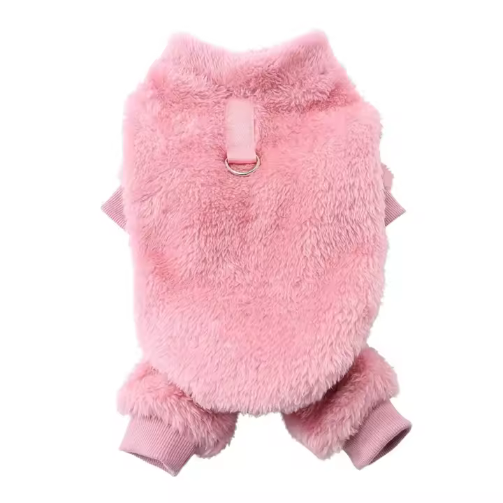 Ropa cálida de invierno para mascotas, mono de franela suave para perros, chaqueta de cuatro patas para cachorros y gatos, abrigo para perros pequeños y medianos, traje para Chihuahua Yorkie - 1
