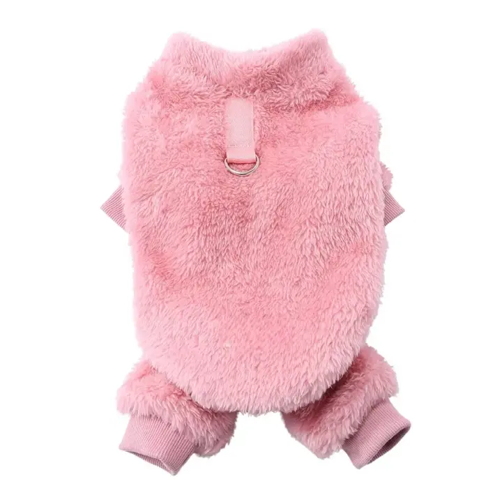 Ropa cálida de invierno para mascotas, mono de franela suave para perros, chaqueta de cuatro patas para cachorros y gatos, abrigo para perros pequeños y medianos, traje para Chihuahua Yorkie - 1