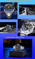 Reloj mecánico automático de acero inoxidable para hombre con bisel de cerámica de oro rosa nuevo diseño PAGANI de lujo Premium GMT cristal de zafiro - details 6