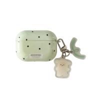 Funda protectora anticaída con estampado artístico de lunares y lunares azules para auriculares Bluetooth inalámbricos Apple AirPods 3. - details 6