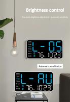 Reloj de Pared Digital LED Doble Alarma Control Remoto Función de Fecha y Hora - details 4