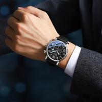 Reloj de negocios multifunción hombre impermeable reloj romano - details 2