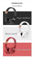 Auriculares inalambricos diadema Fitness exterior deporte Ordenador juegos audio cancelación ruido Bluetooth microfono - details 17