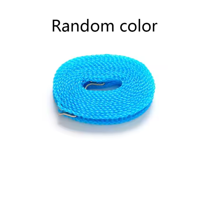 Tendedero grueso antideslizante a prueba de viento, cuerda colgante para ropa, suministros de lavandería para el hogar, accesorios de acampada, Color aleatorio - 1