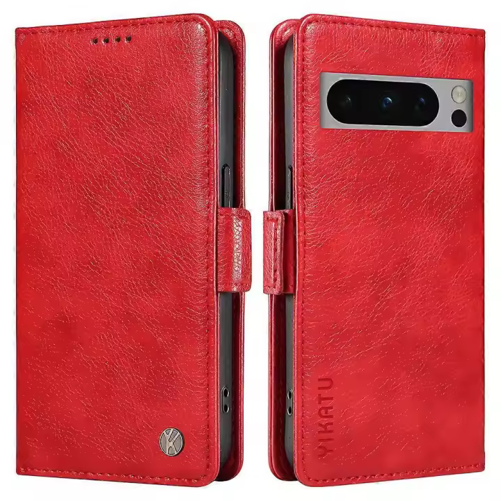 Para Google Pixel 8 Pro Funda tipo billetera de cuero con textura Litchi para teléfono - 1