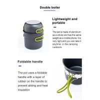 Utensilio de cocina para acampar y carretera, juego de villa ultraligero para exteriores, con cuchara plegable, tenedor, equipo de viaje para senderismo - details 7