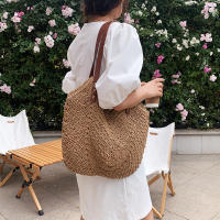 Bolso de mano de paja de gran capacidad para Mujer, Bolso de hombre, informal, de viaje, de mimbre, para Playa y Verano - details 6