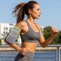 Bolsas para teléfono para correr con tres bolsillos, bolsa de almacenamiento de gran capacidad, bolsa para brazo, soporte para teléfono con tarjeta para auriculares, bolsa para brazo para teléfono móvil - details 1