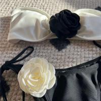 Bikini tanga para mujer, traje de baño brasileño con cordones, conjunto de bikini para mujer 2025 - details 12