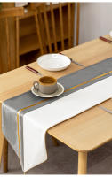 Mantel de Comedor ANUMEI en Terciopelo Estilo Moderno Lujo Dorado con Rayas Decoración para Mesa de Café Gris Amarillo Material Poliéster Hecho en China - details 2