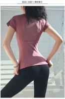 Alo yoga nuevo deporte camiseta mujeres verano yoga manga corta transpirable ropa de fitness speeddry running top de entrenamiento - details 0
