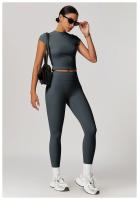 Pantalones de Yoga de Cintura Alta Ajuste Ajustado para Abdomen y Cadera Secado Rápido - details 24