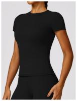 Camiseta Deportiva de Yoga de Nylon Secado Rápido Manga Corta Para Fitness al Aire Libre - details 27