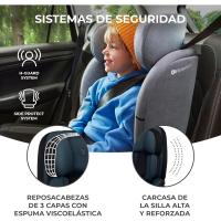 Silla de Coche Isofix para Niños Grupo 1/2/3 9-36 Kg Normativa R129 Protectores Laterales - details 5