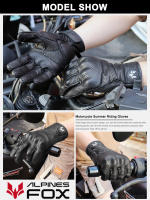 Guantes Retro de cuero para montar en motocicleta, anticaída, transpirables, resistentes al desgaste, de dedo completo, novedad de 2024 - details 8