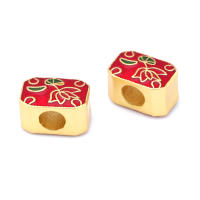 Pulseras de Brass Dorado Mate 4PCS Grande Agujero Abalorios para Hacer Joyas DIY - details 49
