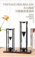 Temporizador de alta gama de 30 a 60 minutos, reloj de arena de cristal de arte Retro, adornos para el salón, regalo - details 3