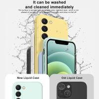 S25 S24 S23 Ultra funda cuadrada de silicona líquida suave para Samsung Galaxy S25 S24 S23 S22 S 25 Ultra Plus S25Ultra fundas de teléfono - details 1