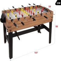 Mesa de Juegos Conversible de Madera Futbolín y Billar en Uno 12 Juegos para Niños y Adultos - details 34