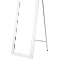 Espejo de Pie, de Cuerpo Entero, Marco de Plástico, Forma Rectangular de 37x157 cm, para Dormitorio, salón, Cuarto de baño, Pasillo Blanco o Negro (Blanco) - details 1