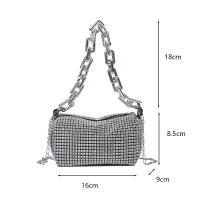 Bolso de Mano con Diamantes y Resplandor para Mujeres Bolso de Hombro Bolso de Señora Bolso Cruzado con Cadena de Cristal - details 17