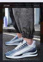 Nuevos zapatos deportivos y de ocio para hombre, transpirables, con cordones, color azul y blanco, estilo juvenil, otoño. - details 2