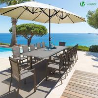 Sombrilla Parasol Rectangular, Sombrillas Jardin para Terraza Playa Piscina Mercado Patio Exterior, 300 x 150 cm, Protección Solar UV50+, Doble Beige - details 25
