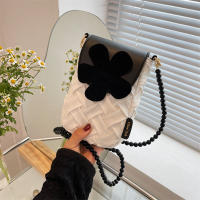 Bolsa de Teléfono Móvil de Lujo Ligera con Cadena de Perlas Bolsa de Verano a la Moda para Mujeres - details 0
