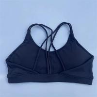 Sujetador deportivo suave de alta resistencia para mujer, Top deportivo ajustado, entrenamiento integral, gimnasio, ropa interior de Yoga ajustada con almohadilla para el pecho, Color sólido - details 9