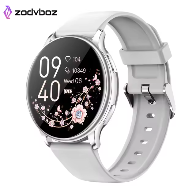 Reloj inteligente con Bluetooth para hombre y mujer, pulsera con Dial personalizado, control del ritmo cardíaco, llamadas, para Android e IOS, 2023 - 1