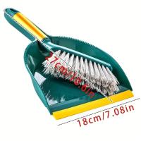 1 Juego de escobas de escritorio, escoba compacta, adecuada para cepillos de pala de plástico duraderos para el hogar, fácil de almacenar y usar - details 1