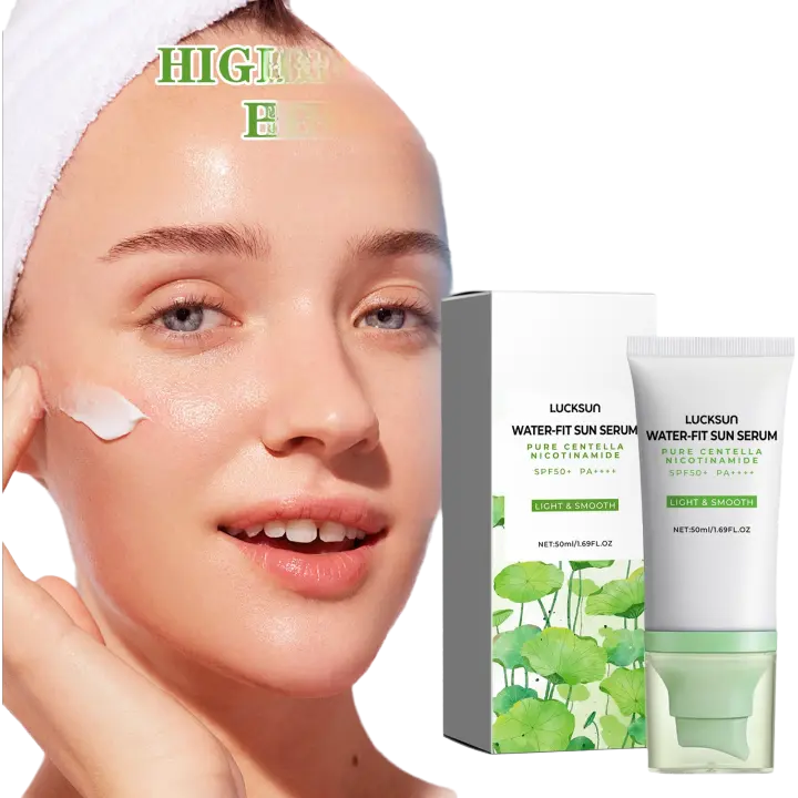 Crema Protector Solar Esfoliante SPF 50 Control de Aceite Hidratante Natural Impermeable - 1