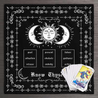 Know Thyself sun moon Spread Tarot tela de lectura Alter Altar bruja decoración del hogar - details 6
