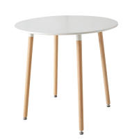 EGOONM-mesa de comedor redonda nórdica, Juego de 4 sillas de comedor con cojín de PU para comedor, Cocina, Restaurante, balcón y hogar - details 6