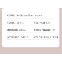 Maquinilla de afeitar eléctrica para mujer, recortadora de Bikini, depiladora corporal, Afeitadora eléctrica para zona privada, depilación Facial de piernas y axilas - details 17
