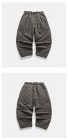 2025 Otoño Invierno grueso acolchado Harem pantalones hombres estilo chino pantalones cálidos hombre Harajuku pantalones de chándal pantalones para correr de gran tamaño - details 4
