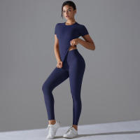 Conjunto Deportivo de Cintura Alta Top de Yoga y Pantalones Equipo Deportivo y Moda - details 31