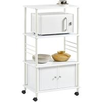Cocina Estante de Cocina Carrito Auxiliar con Ruedas Blanco 40 x 60 x 114 cm FRG12-W ES - details 0