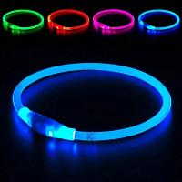 Collar con luz Led para perro, Correa luminosa de carga USB, desmontable, brillante, para gato grande, Labrador pequeño, productos para mascotas - details 8