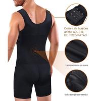 Camiseta interior para abdomen y pierna moldeadora de cuerpo para hombre - details 7