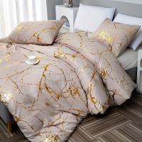 Funda de edredón suave y cómoda para dormitorio, conjunto de ropa de cama, 3 piezas - details 0