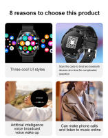 Reloj inteligente con pantalla completamente táctil de 1,28 pulgadas, oxígeno, presión arterial, prueba de frecuencia cardíaca, recordatorio de llamadas entrantes, IP67 - details 1