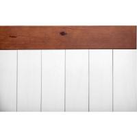 Cabecera de cama de madera para pared. Cabecera de Tablas, Superior Horizontal Blanca. Estilo Vintage, para Camas de 150 cm - details 14