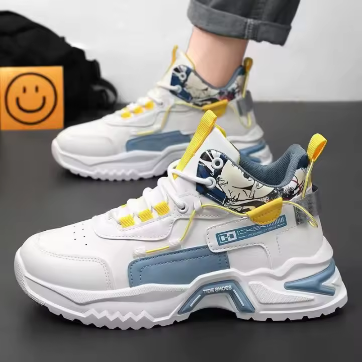 Zapatos informales de verano de caña alta para hombre chino con suela gruesa multifuncional tendencia de moda - 1