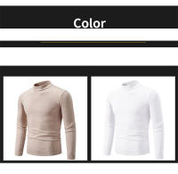 Suéter Casual de Hombre Primavera Moda Básica Sólida Cuello Mock Ajustado Comodidad Tejido de Otoño para Mujeres Material Exterior Viscosa - details 6