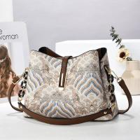 Mochila de lujo Leten con patrón Paisley Bolso de hombro retro sencillo para mujeres mayores - details 1