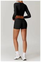 Shorts Deportivos de Cintura Alta y Adelgazados Mango de Melocotón para Yoga y Estiramiento - details 25